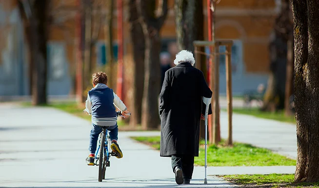 The divide between young and elderly